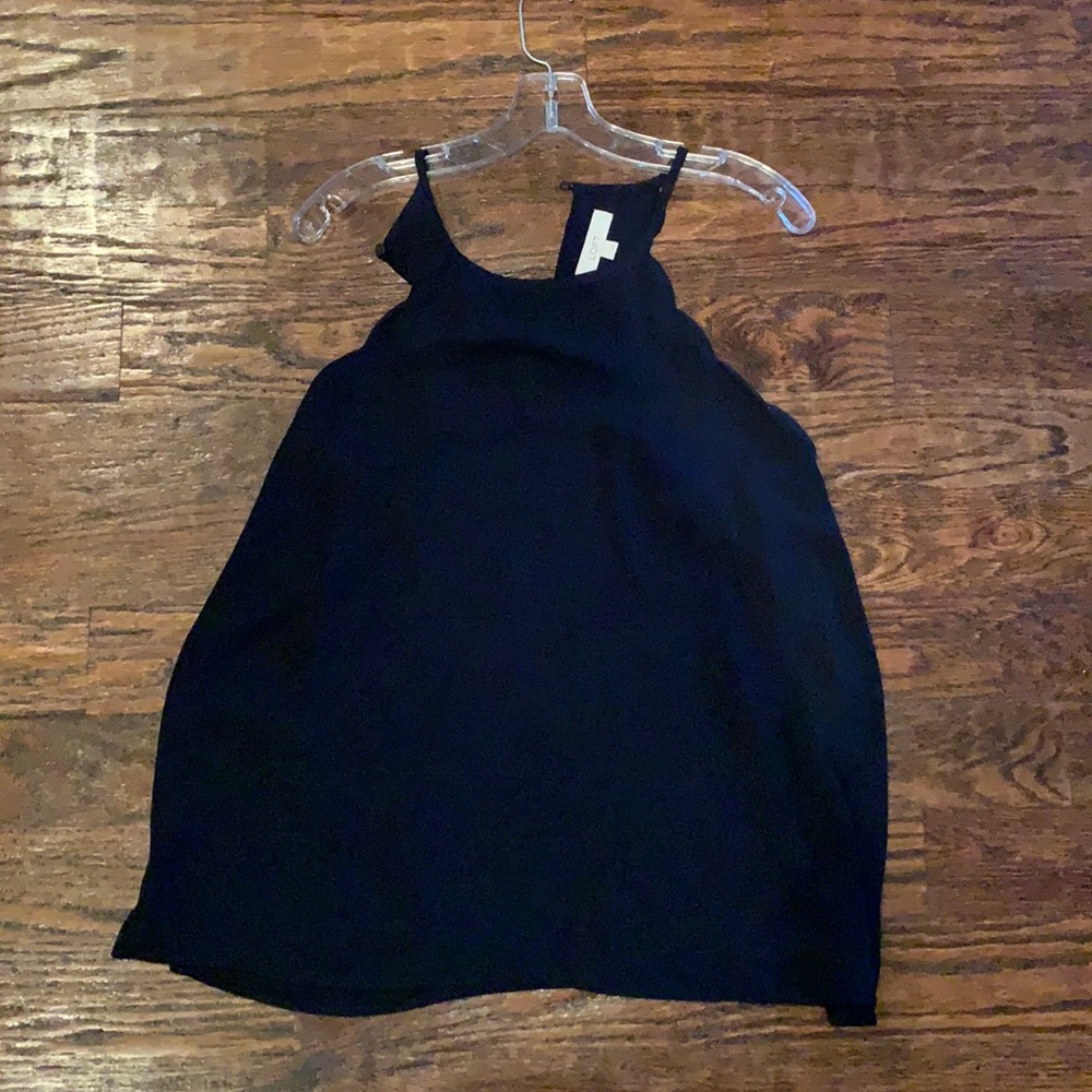 loft navy blouse